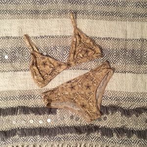 Spell Celestial Bralette & Bloomer Set Size XL